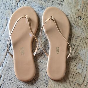 TKEES LILY GLOSSES Women's Nude Sandals In Cocobutter